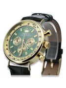 Yellow 14k 585 gold men's beautiful Geneve watch mw012y-gr