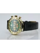 Желтые 14k 585 золотые мужские часы Geneve mw012y-gr