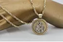 Gold 14k 585 Merry pendant with Corda chain pm027y&cc004y