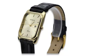 Galben 14k aur 585 ceas de barbati Geneve mw001ydy