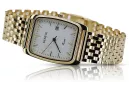 Gold men's watch Geneve ★ zlotychlopak.pl ★ Gold purity 585 333 Low Price!