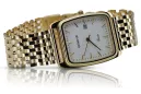 Gold men's watch Geneve ★ zlotychlopak.pl ★ Gold purity 585 333 Low Price!