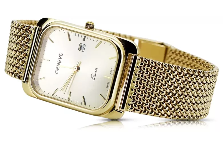 Gold men's watch Geneve ★ https://zlotychlopak.pl/ru/ ★ Золотая чистота 585 333 Низкая Цена!