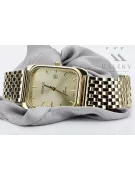 Gold men's watch Geneve ★ zlotychlopak.pl ★ Gold purity 585 333 Low Price!