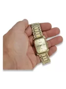 Montre Homme Rectangulaire en Or 14k, Quartz Italien