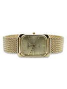 14k Gold Men's Rectangular Watch, Italian, 36.8mm