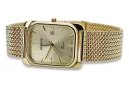 Reloj masculino rectangular de oro 14k, Italia, 36.8mm