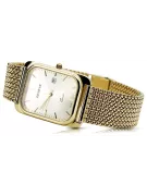 Montre masculine rectangulaire en or 14k, Italie, 36,8mm