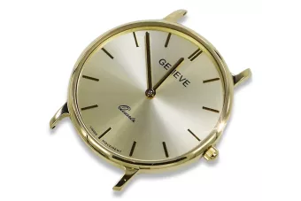 Reloj amarillo de oro 14k para hombre Geneve mw004y