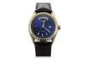 Gold men's watch Geneve ★ zlotychlopak.pl ★ Gold purity 585 333 Low Price!