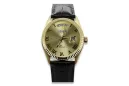 Gold men's watch Geneve ★ zlotychlopak.pl ★ Gold purity 585 333 Low Price!