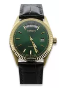 Gold men's watch Geneve ★ zlotychlopak.pl ★ Gold purity 585 333 Low Price!