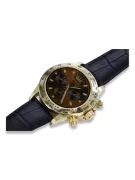 Gold men's watch Geneve ★ zlotychlopak.pl ★ Gold purity 585 333 Low Price!