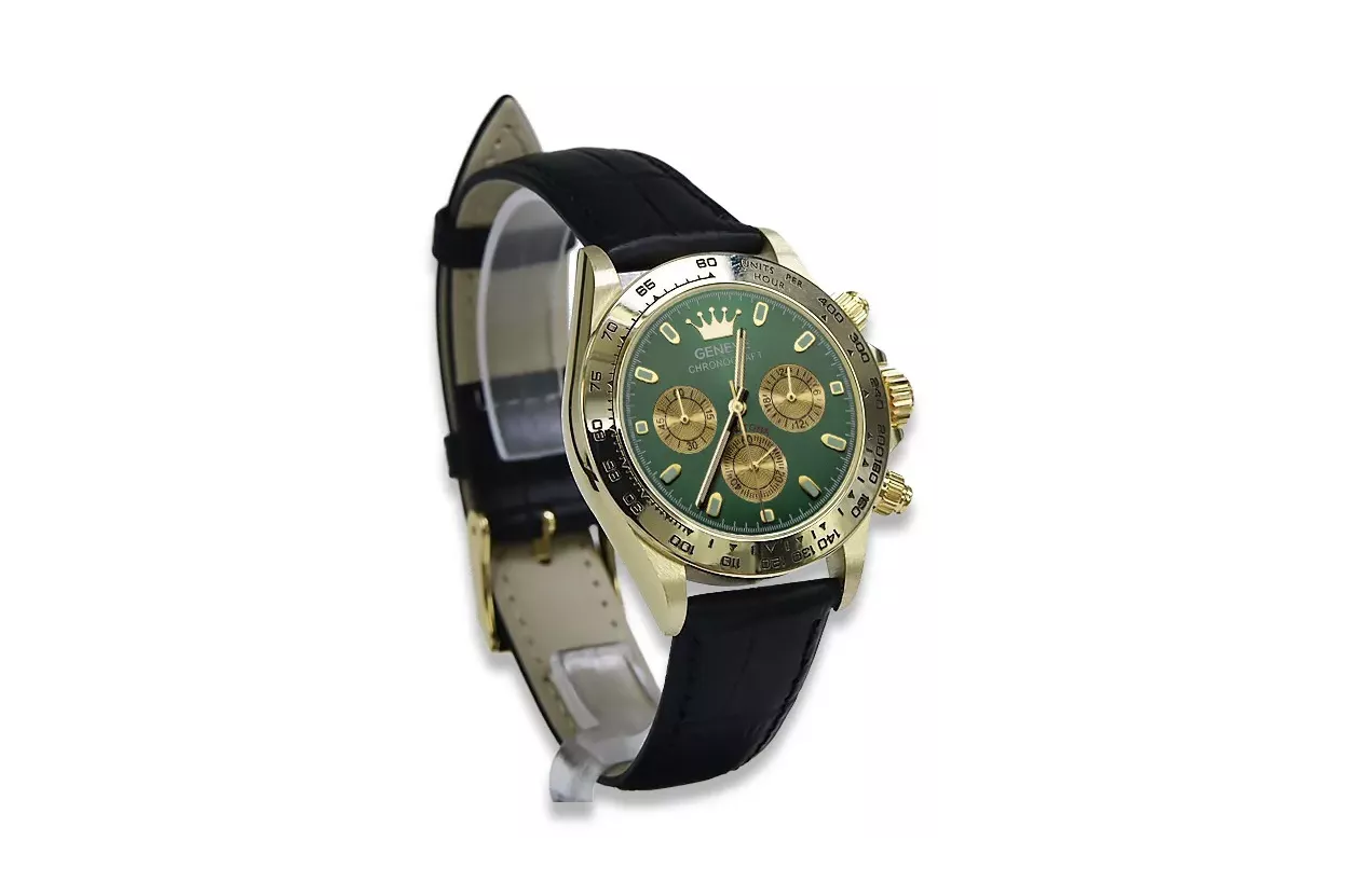 Reloj de oro para hombre Geneve ★ https://zlotychlopak.pl/es/ ★ Pureza del oro 585 333 ¡Precio bajo!