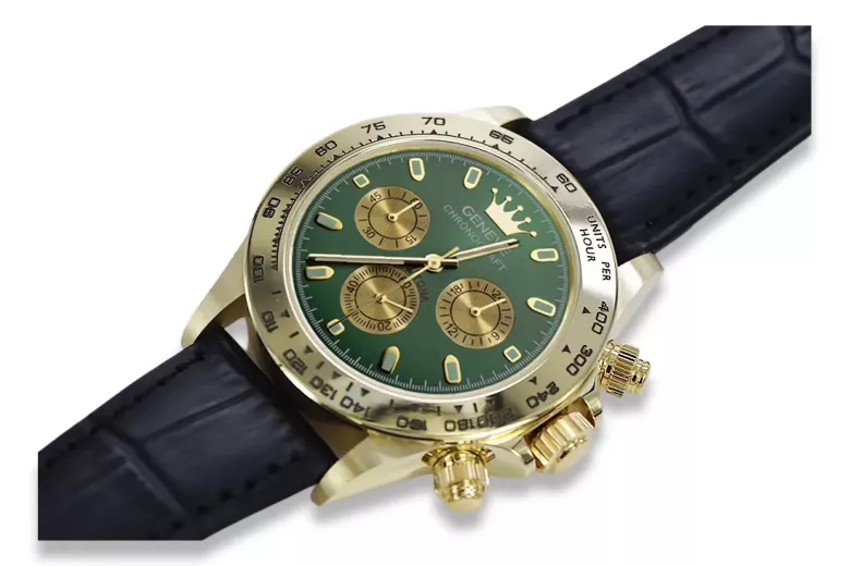 Reloj de oro para hombre Geneve ★ https://zlotychlopak.pl/es/ ★ Pureza del oro 585 333 ¡Precio bajo!