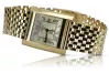 Montre-bracelet pour femme en or jaune 14 carats Lady Geneve mw009y&mbw008y-f