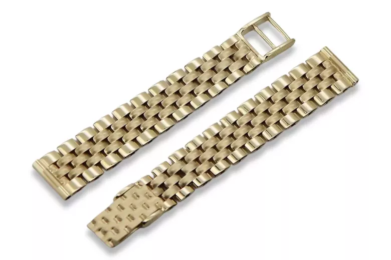 Gelb Roségold Uhr armband ★ russiangold.com ★ Gold 585 333 Niedriger Preis