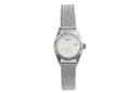 14K White Gold Ladies Watch, Pearl Dial, Italian Quartz