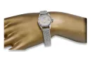 14K White Gold Ladies Watch, Pearl Dial, Italian Quartz