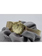 Gold men's watch Geneve ★ zlotychlopak.pl ★ Gold purity 585 333 Low Price!