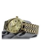 Gold men's watch Geneve ★ zlotychlopak.pl ★ Gold purity 585 333 Low Price!