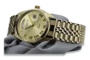 Gold men's watch Geneve ★ zlotychlopak.pl ★ Gold purity 585 333 Low Price!