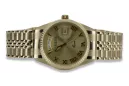 Gold men's watch Geneve ★ zlotychlopak.pl ★ Gold purity 585 333 Low Price!