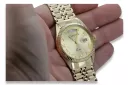 Gold men's watch Geneve ★ zlotychlopak.pl ★ Gold purity 585 333 Low Price!