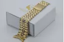 Yellow 14k gold man's Rolex style watch bracelet mbw019yo