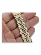 Yellow 14k gold man's Rolex style watch bracelet mbw019yo