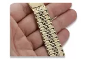 Yellow 14k gold man's Rolex style watch bracelet mbw019yo