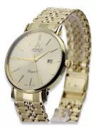 Gold men's watch Geneve ★ zlotychlopak.pl ★ Gold purity 585 333 Low Price!