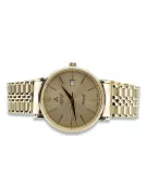 Gold men's watch Geneve ★ zlotychlopak.pl ★ Gold purity 585 333 Low Price!