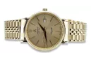 Gold men's watch Geneve ★ zlotychlopak.pl ★ Gold purity 585 333 Low Price!