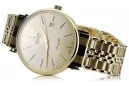 Gold men's watch Geneve ★ zlotychlopak.pl ★ Gold purity 585 333 Low Price!