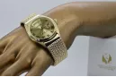 Gold men's watch Geneve ★ zlotychlopak.pl ★ Gold purity 585 333 Low Price!