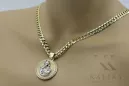 Gold 14k 585 Merry pendant icon with Gourmette chain pm027yw37&cc099y