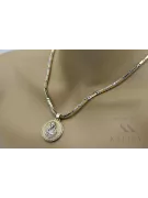 Gold 14k 585 Merry pendant icon with Hammer chain pm027yw30&cc047yw