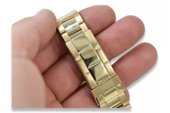 Жълт мъжки часовник Geneve 14k 585 злато mw014ydy&mbw017y