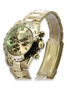 Gold Men's Watch Geneve ★ Zlotychlopak.pl ★ Puritate de aur 585 333 Preț scăzut!