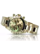 Gold Men's Watch Geneve ★ Zlotychlopak.pl ★ Puritate de aur 585 333 Preț scăzut!