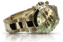 Gold men's watch Geneve ★ zlotychlopak.pl ★ Gold purity 585 333 Low Price!