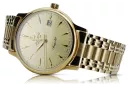 Gold Men's Watch Geneve ★ Zlotychlopak.pl ★ Puritate de aur 585 333 Preț scăzut!