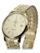 Gold men's watch Geneve ★ zlotychlopak.pl ★ Gold purity 585 333 Low Price!