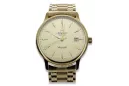 Gold Men's Watch Geneve ★ Zlotychlopak.pl ★ Puritate de aur 585 333 Preț scăzut!