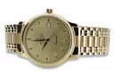 Gold Men's Watch Geneve ★ Zlotychlopak.pl ★ Puritate de aur 585 333 Preț scăzut!