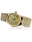 Gold men's watch Geneve ★ zlotychlopak.pl ★ Gold purity 585 333 Low Price!