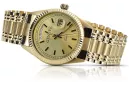 Gold men's watch Geneve ★ zlotychlopak.pl ★ Gold purity 585 333 Low Price!