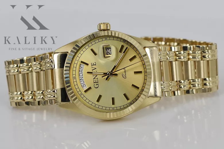 Goldene Herrenuhr Geneve ★ https://zlotychlopak.pl/de/ ★ Goldreinheit 585 333 Niedriger Preis!