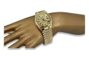 Gold men's watch Geneve ★ zlotychlopak.pl ★ Gold purity 585 333 Low Price!